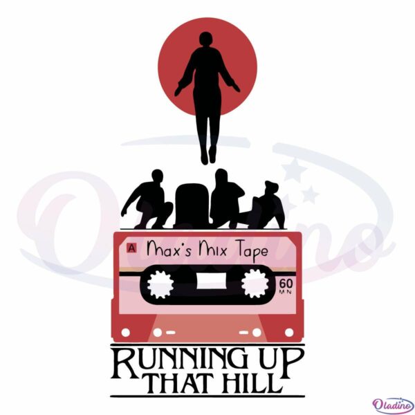 Running Up Hill Stranger Things SVG Digital File, Horror Movie