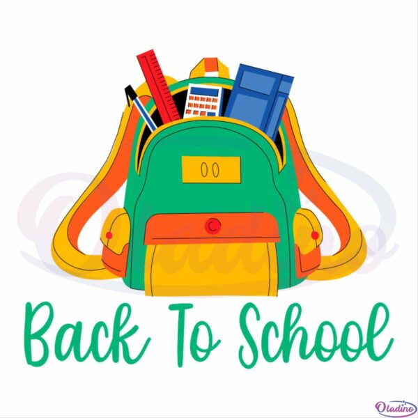 School Bag Back to School School Stationery SVG CW250422015 Oladino