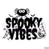 Spooky Vibes Spider Web SVG Digital File Silhouette