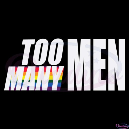 Too Many Men Logo SVG Digital File