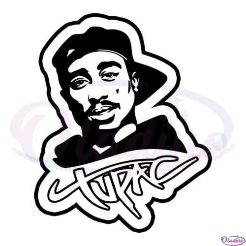 Tupac Amaru Shakur Rapper SVG Digital File