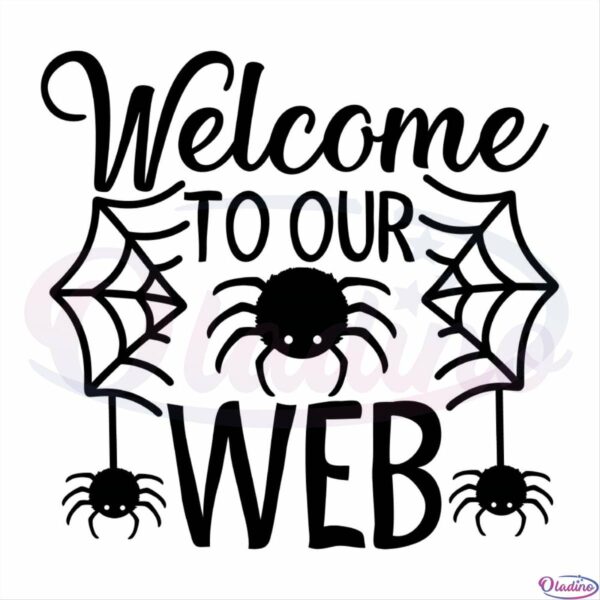 Welcome To Our Web Spider SVG OW260422042 Oladino