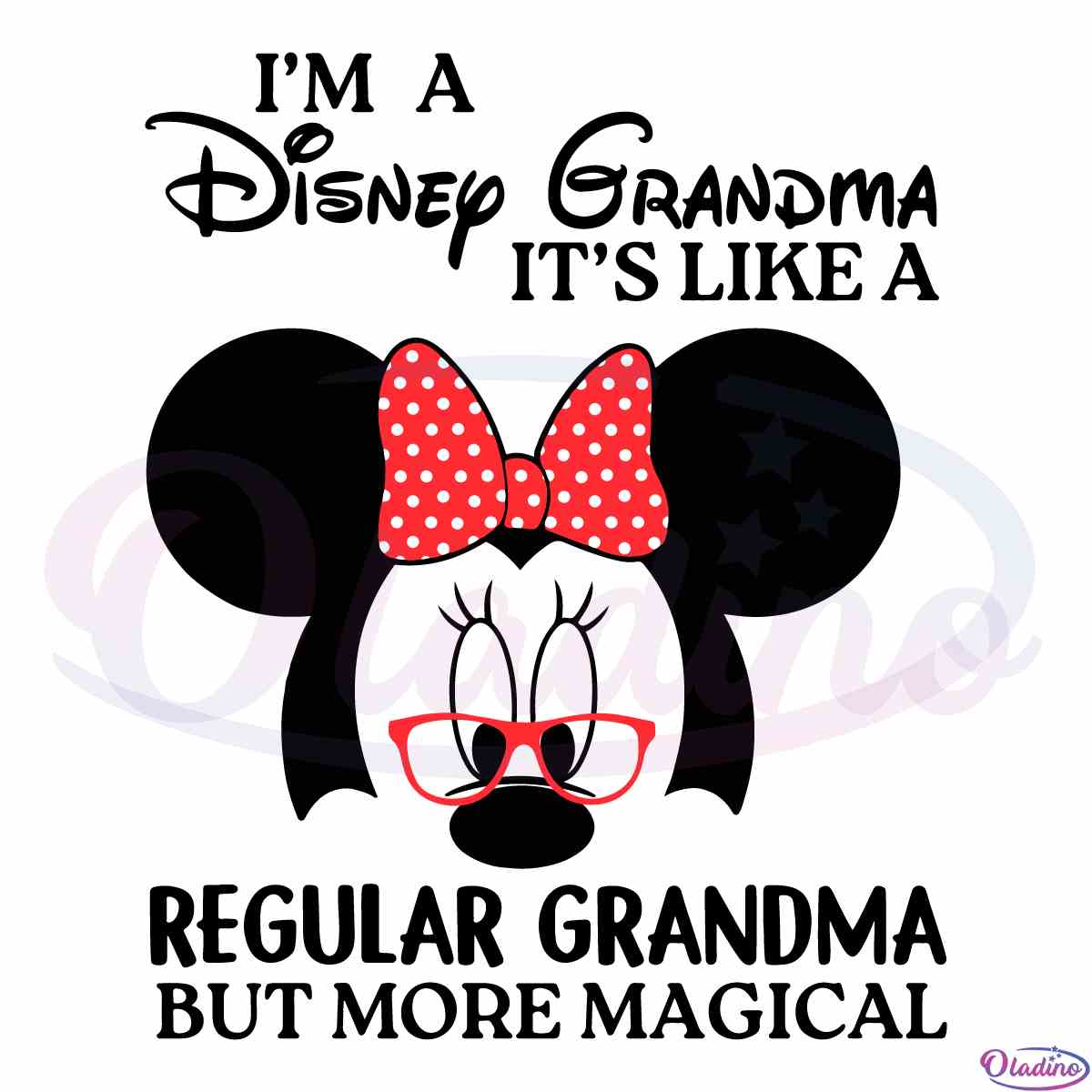 Disney Minnie Grandma SVG Best Graphic Designs Cutting Files