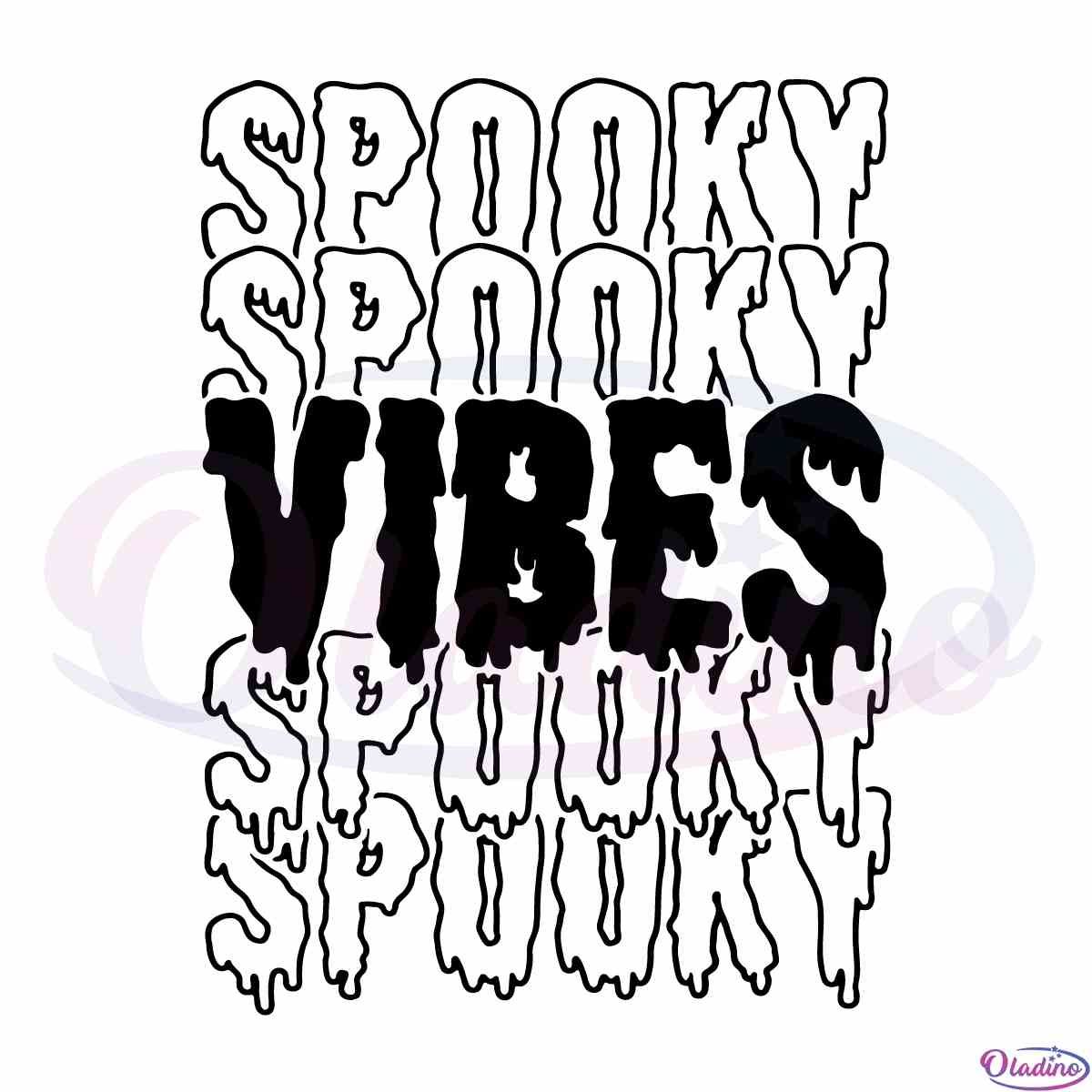 Spooky Vibes Halloween Day SVG Best Graphic Designs Cutting Files