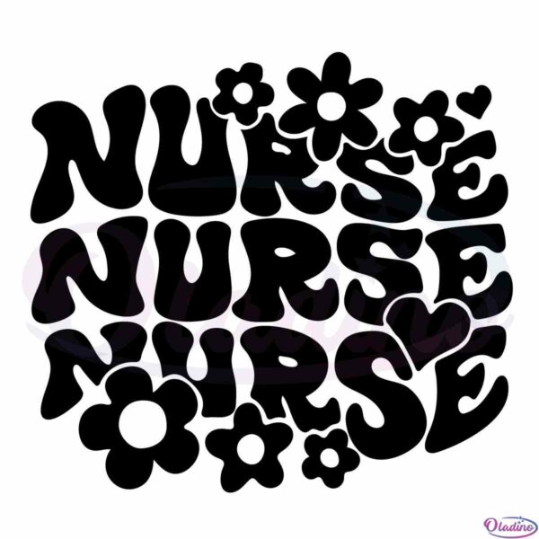 retro-nurse-life-wavy-nursing-svg-for-personal-and-commercial-uses