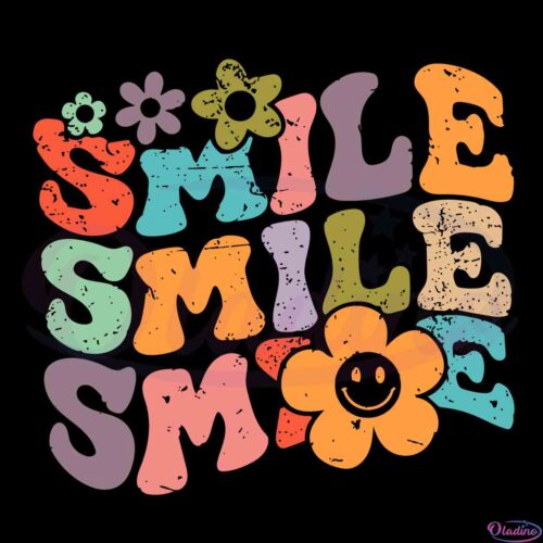 groovy-smile-floral-motivational-svg-design-cutting-files