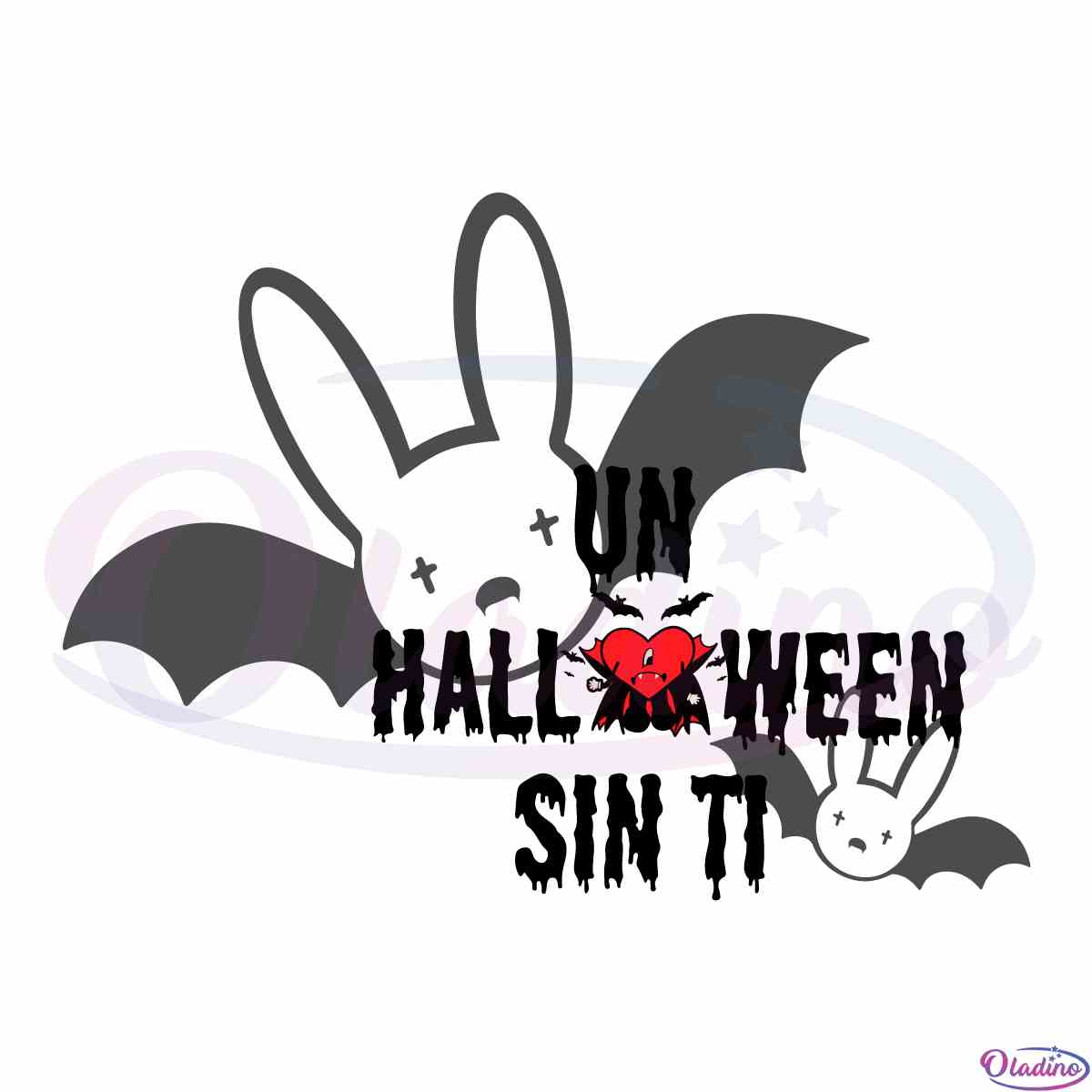 Halloween Un Sin Ti Layered SVG Files for Cricut Sublimation Files
