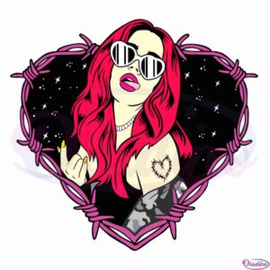 karol-g-red-hair-design-svg-files-for-cricut-sublimation-files