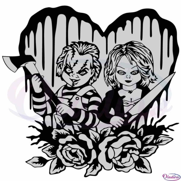halloween-chucky-and-tiffany-svg-sublimation-files-silhouette