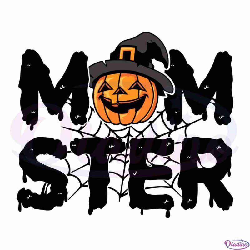 Pumpkin Halloween Momster SVG Files For Cricut Sublimation Files