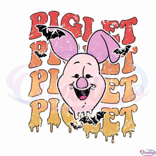 halloween-funny-piglet-retro-tshirt-png-sublimation-designs