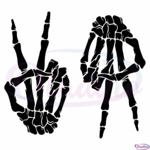 double-peace-skeleton-hands-svg-best-graphic-designs-cutting-files