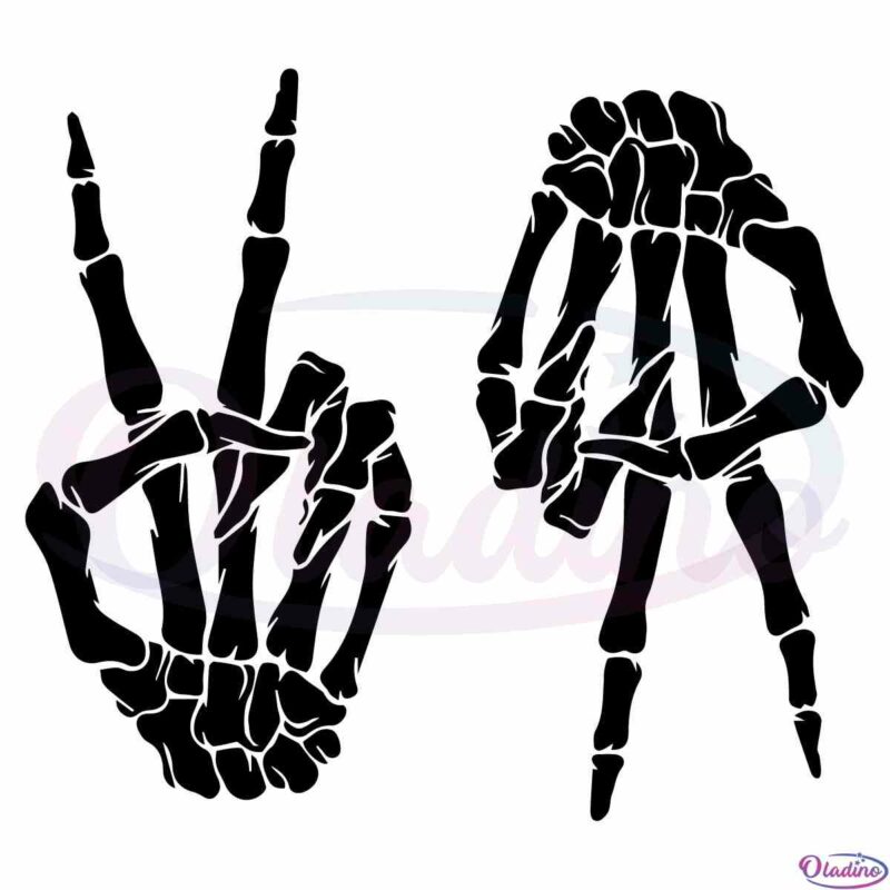double-peace-skeleton-hands-svg-best-graphic-designs-cutting-files