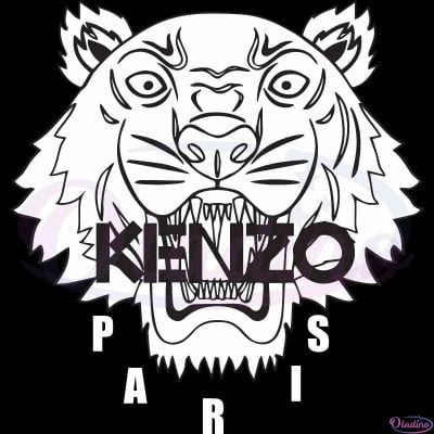 Kenzo Tiger Logo Brand SVG Best Graphic Designs Cutting Files