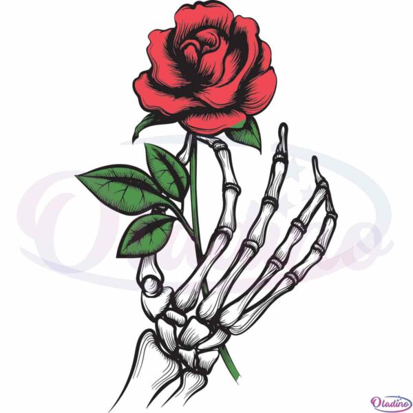 skeleton-hand-with-rose-svg-best-graphic-designs-cutting-files