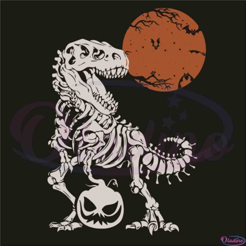 dinosaur-trex-skeleton-spooky-design-diy-crafts-svg-files-for-cricut-sublimation-files