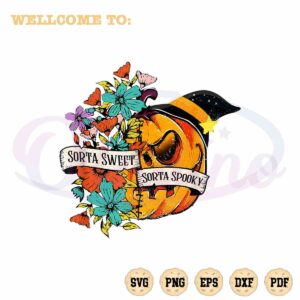 halloween-pumpkin-floral-vintage-png-sublimation-designs