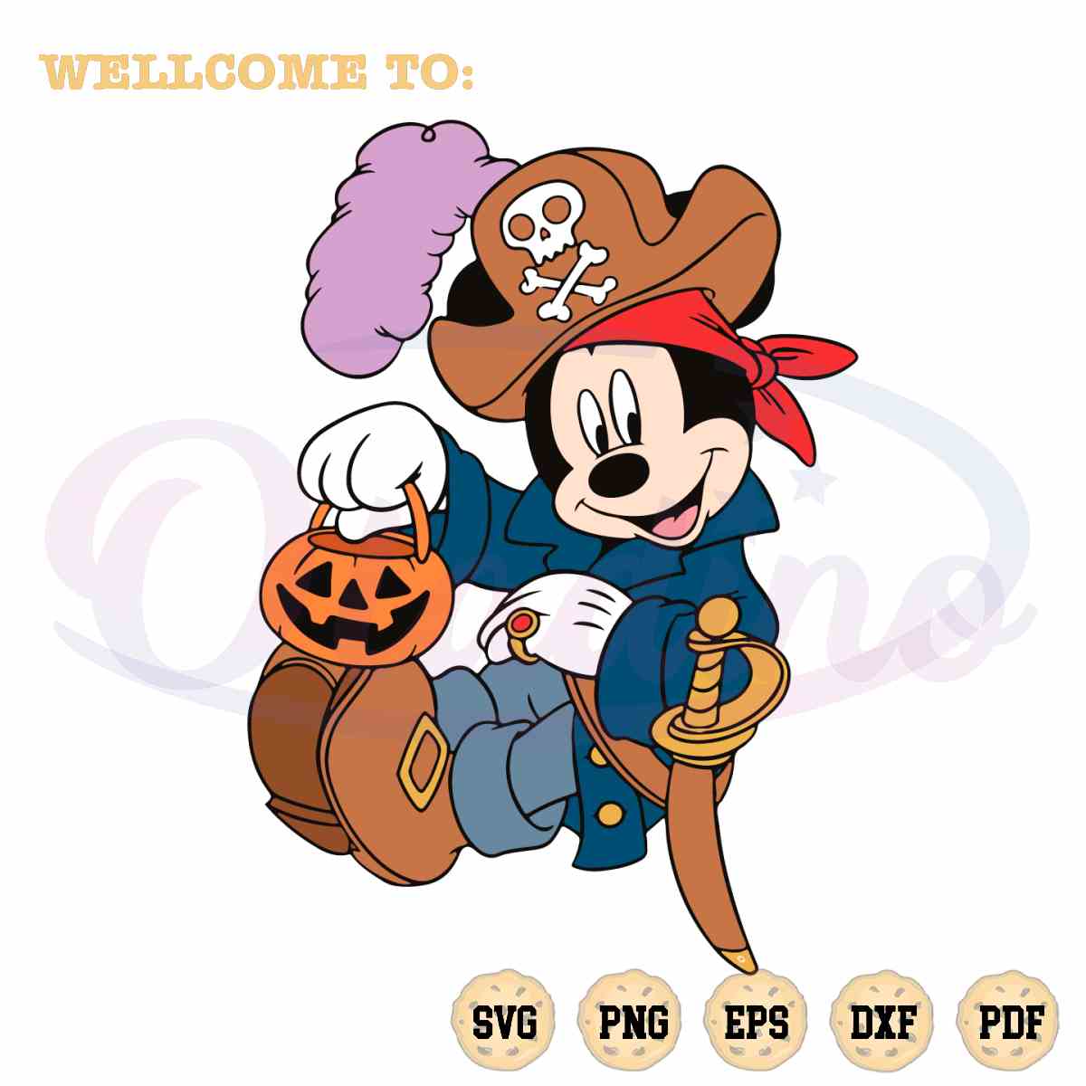 Mickey Cowboy Svg 