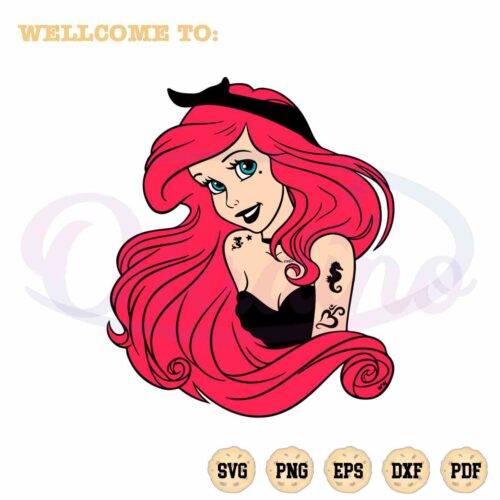 ariel-tattoo-svg-the-little-mermaid-cutting-digital-files