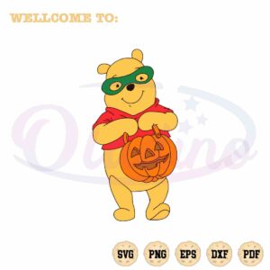 pooh-bear-halloween-pumpkin-svg-graphic-design-cutting-file