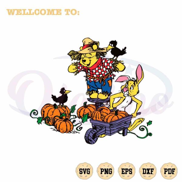 halloween-pooh-bear-and-rabbit-pumpkin-svg-files-silhouette-diy-craft