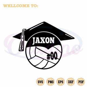 volleyball-graduation-cap-jaxon-svg-files-for-cricut-sublimation-files