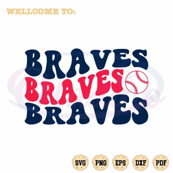 Atlanta Braves SVG • MLB Baseball Team T-shirt Design SVG Cut Files Cricut