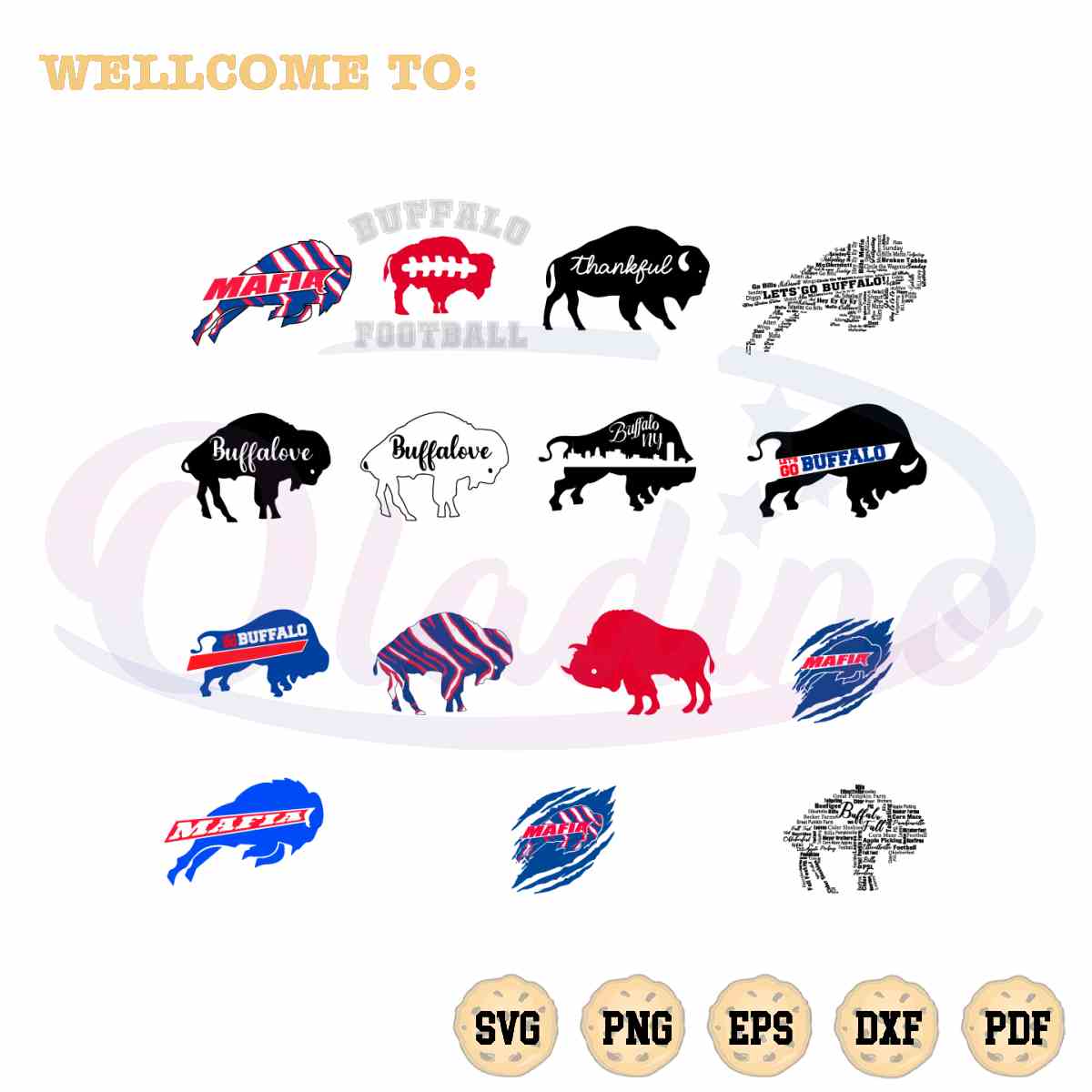 Buffalo Bills: Buffalo Bills Stacked Personalized Name - Officially  Licensed NFL Transfer Decal