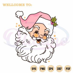 pink-santa-claus-christmas-vintage-retro-svg-files-for-cricut