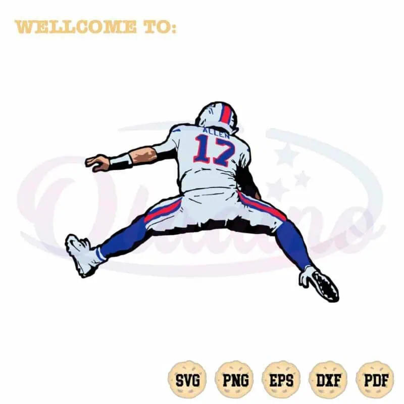 nfl-player-josh-allen-svg-buffalo-bills-team-cutting-files