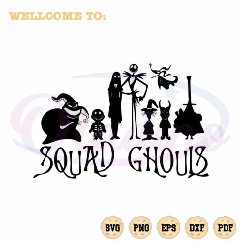 squad-ghouls-nightmare-before-christmas-svg-silhouette-digital-file