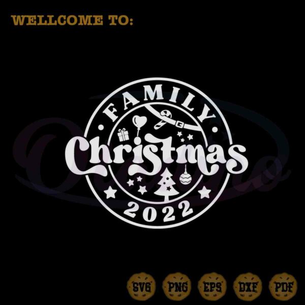 family-christmas-santa-reindeer-sleigh-svg-graphic-design-file
