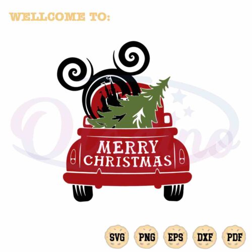 merry-christmas-disney-mickey-red-truck-svg-cutting-files