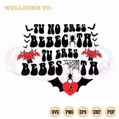 bad-bunny-halloween-bat-heart-svg-tu-no-eres-bebecita-cutting-file