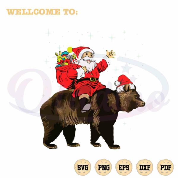 santa-claus-riding-bear-christmas-best-design-svg-cutting-file