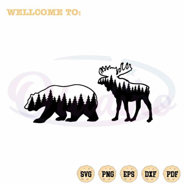 moose-and-bear-pine-tree-svg-files-silhouette-diy-craft