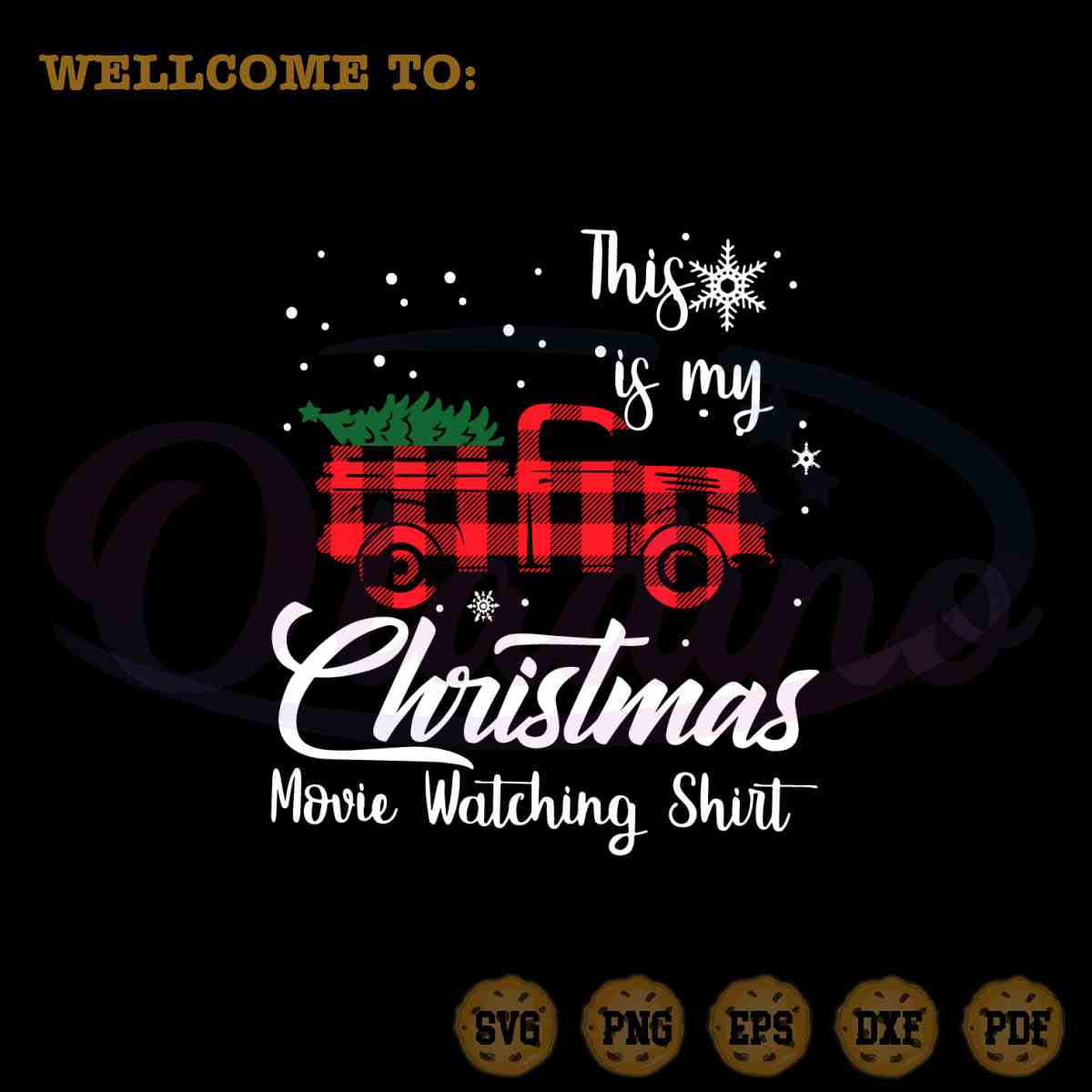 This Is My Christmas Movie Watching Shirt SVG Files For Cricut