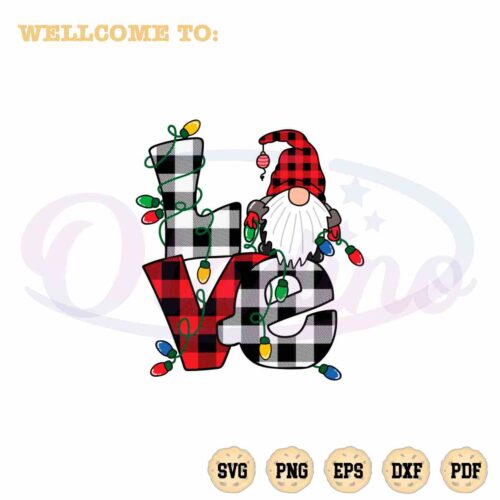 love-christmas-gnome-svg-buffalo-plaid-cutting-files