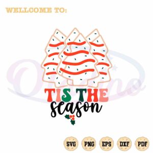 tis-the-season-debbie-cake-svg-retro-christmas-digital-file