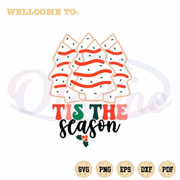 tis-the-season-debbie-cake-svg-retro-christmas-digital-file