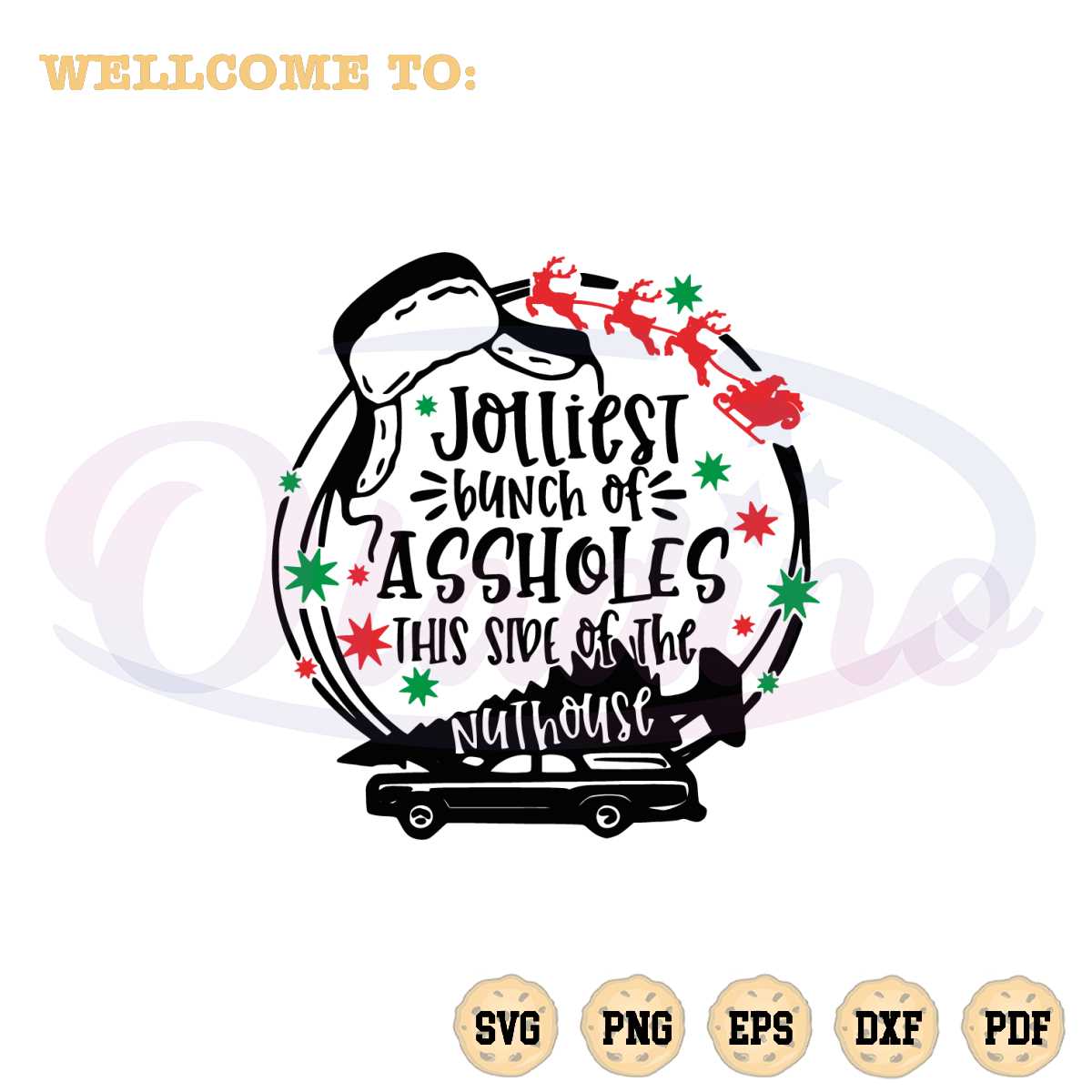 jolliest-bunch-of-assholes-svg-christmas-quote-cutting-digital-file