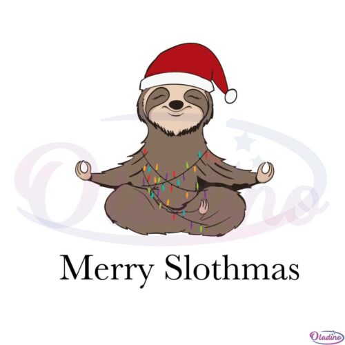 merry-slothmas-lights-xmas-yoga-lover-christmas-2022-svg-cutting-files