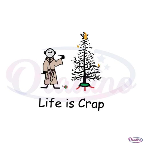 burnt-christmas-tree-life-is-crap-svg-graphic-designs-files