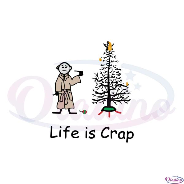 burnt-christmas-tree-life-is-crap-svg-graphic-designs-files