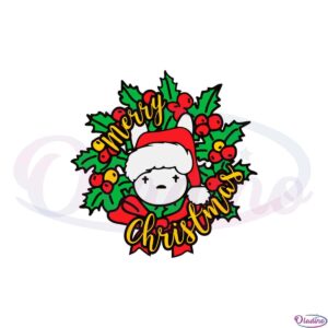 bad-bunny-christmas-wreath-svg-graphic-designs-files