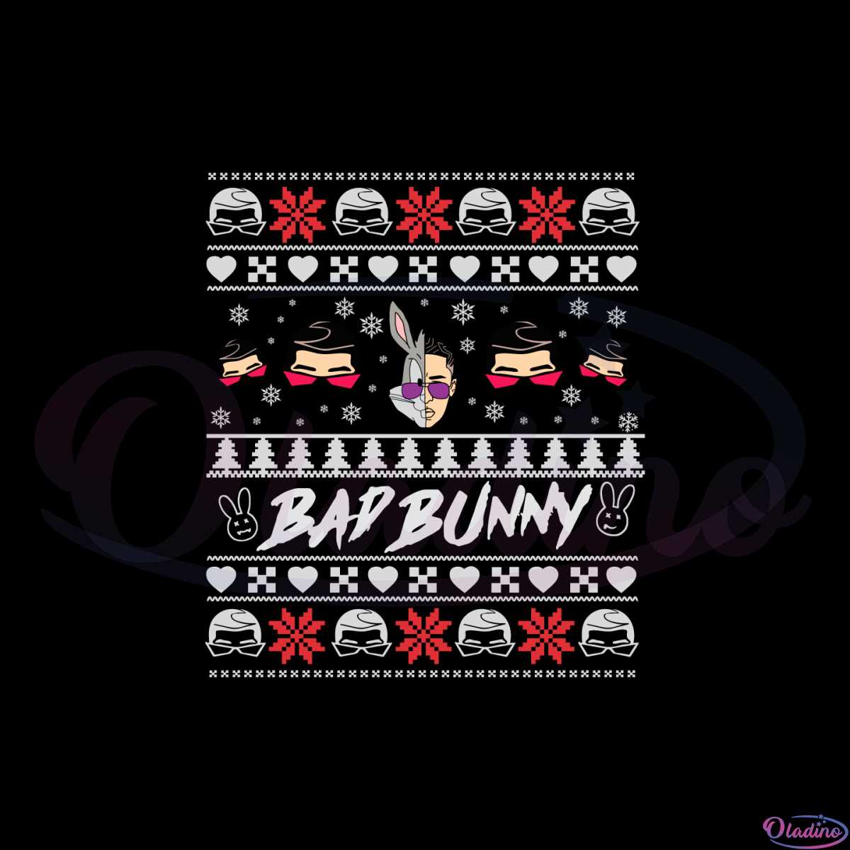 Funny Bad Bunny Ugly Christmas Sweaters For Women