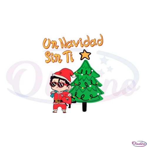 un-navidad-sin-ti-bad-bunny-christmas-svg-cutting-files