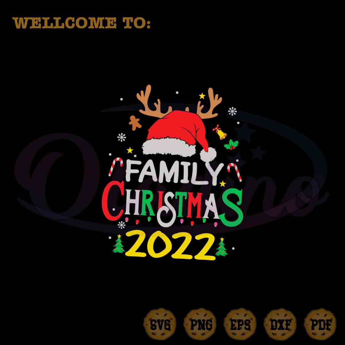 Family Christmas 2022 Winter Santa SVG Cricut Digital Files - Oladino