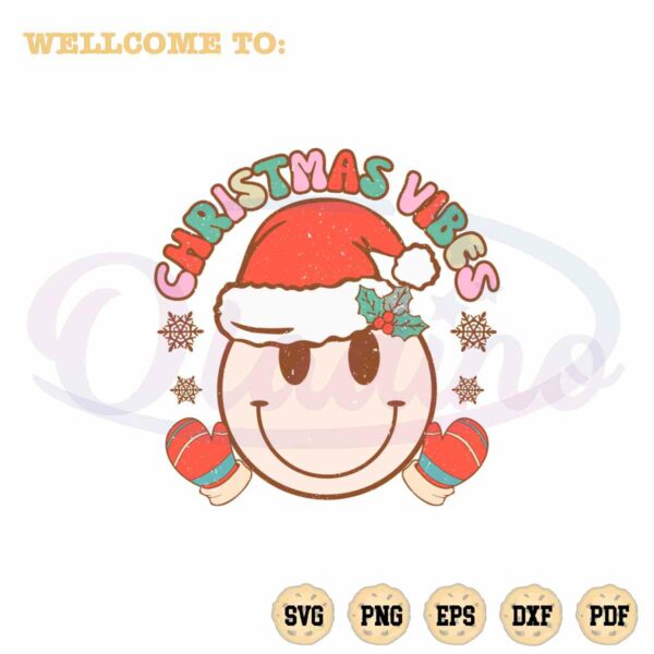 christmas-vibes-smiley-face-svg-retro-xmas-santa-hat-graphic-designs-files