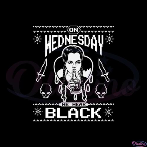 on-wednesday-we-wear-black-svg-graphic-designs-files